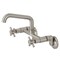 Kingston Brass KS423SN Concord Two-Handle Wall-Mount Kitchen Faucet, Brushed Nickel KS423SN - alternate 1